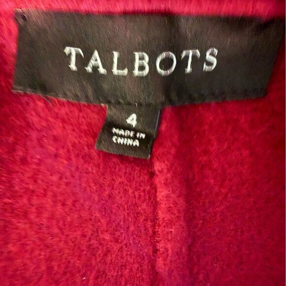 Talbots Wool Blend Blazer Women’s 4 Hot Pink Classic Coat Style - Picture 5 of 7
